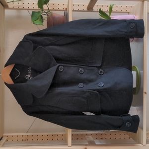 Short black Guess Pea Coat